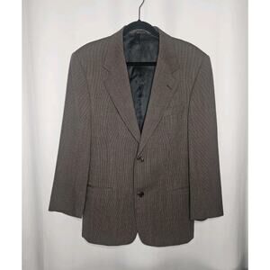 Dei Giovani Men's Suit Jacket Blazer Sport Coat Houndstooth Large